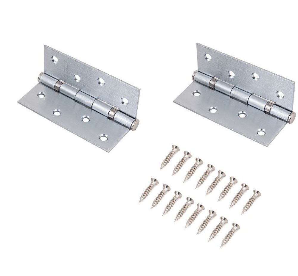 Петля АЛЛЮР  2043  2 подш. 2ВВ-FHP SСP мат. хром (уп. 2шт) 101*76  /6584