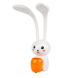 ULM-D160 12W-3000-6000K-DIM WHITE Светильник настольный светодиодный Заяц. с подставкой под канцелярские принадлежности. Сенсорный выключатель. Диммер. Белый. TM Uniel