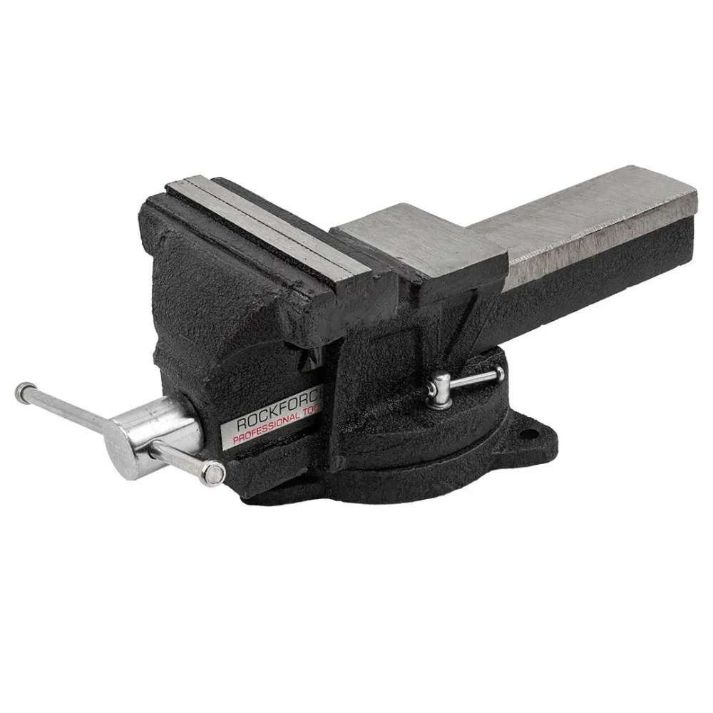 Тиски стальные поворотные с наковальней 8''(200мм) RockFORCE RF-6540108