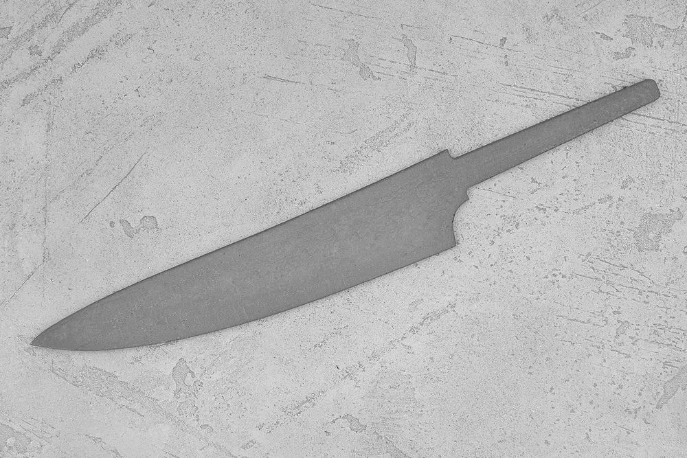 Заготовка для ножа, сталь VG-10 2,8мм. Модель "Геликон ГУ160" с клинком 160мм, ТО 62-63HRC