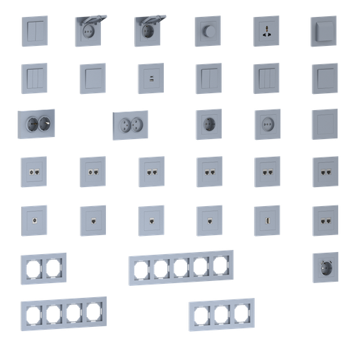 Рамка 3-я, сталь, серия A07