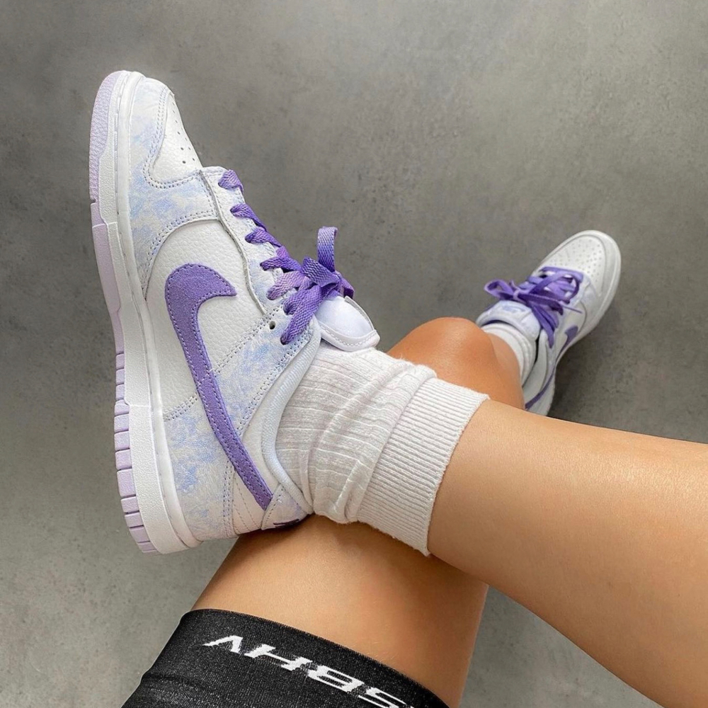 Nike dunk mid purpura online