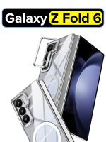 Чехол на заднюю крышку Samsung Galaxy Z Fold 6 WLONS Spirit Shield прозрачный, с MagSafe и металлической подставкой в блоке камеры