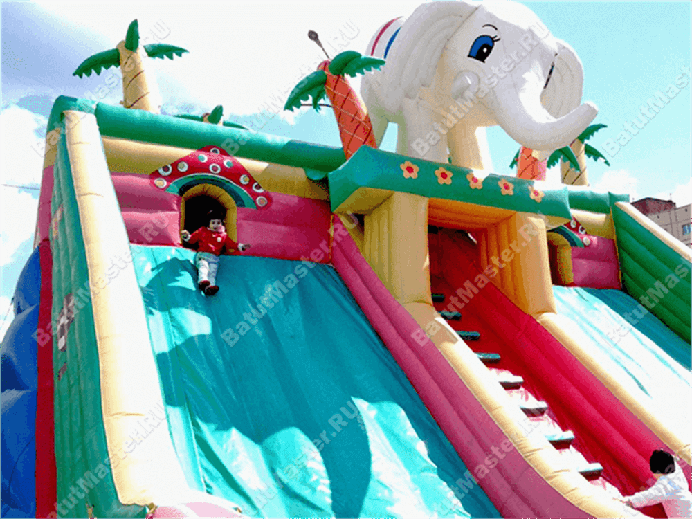 Коммерческий надувной батут "Сафари парк" 14*7*7 м