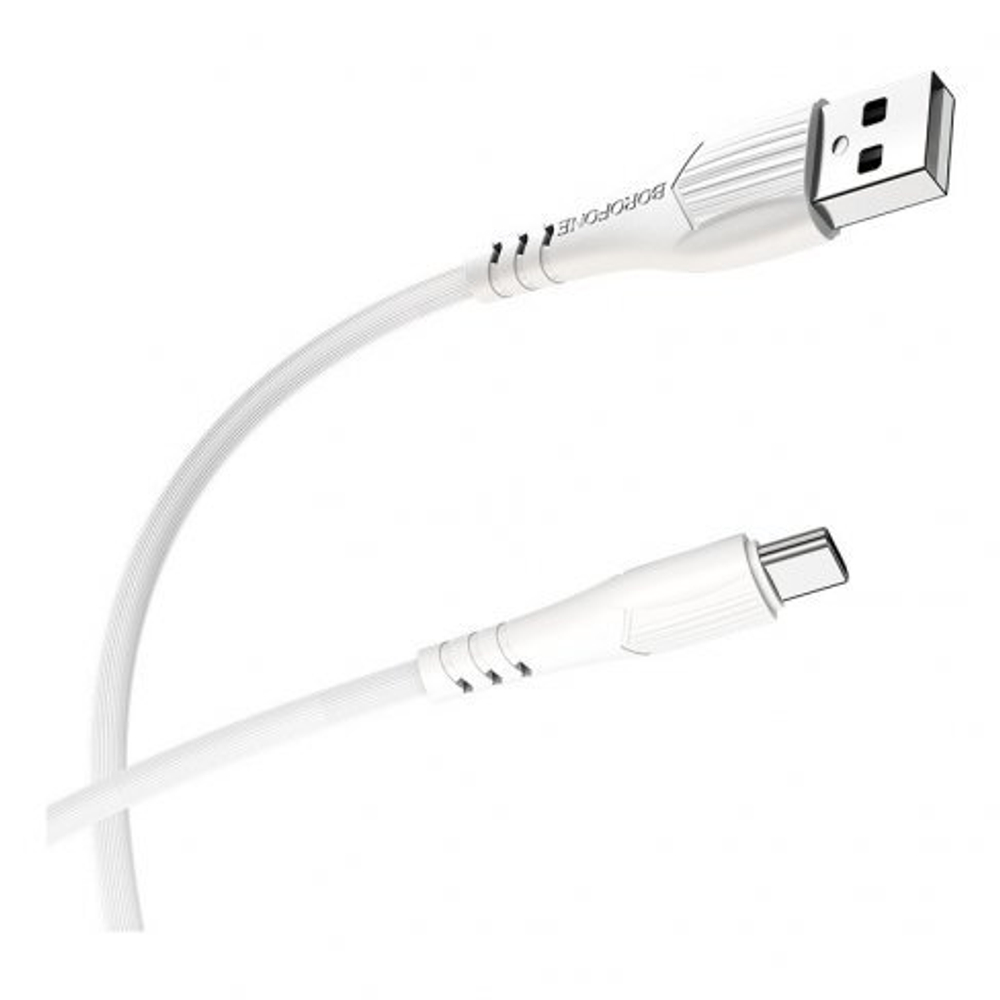 Кабель Type-C Borofone BX37 Wieldy (3A,1m) white