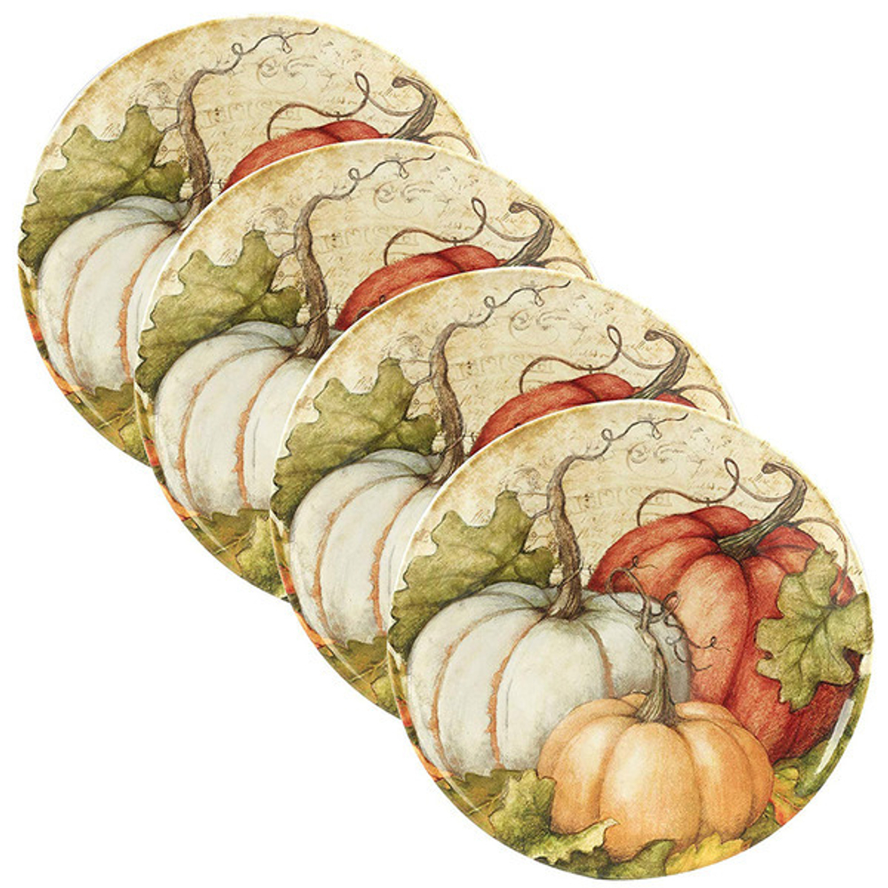 Тарелка обеденная Certified Int. Осенние поля.Тыква 28см