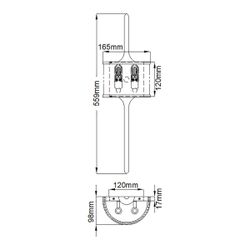 Бра для ванных комнат Kichler KL-MONA-S-CLP Kichler