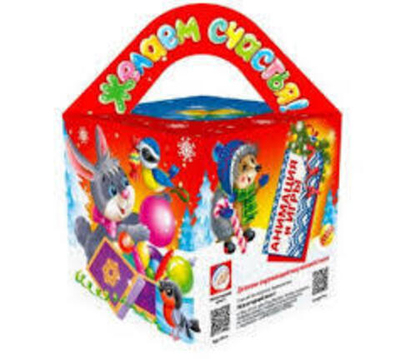 Коробка НГ Елочные украшения 115х115х115 0,7кг (уп250)