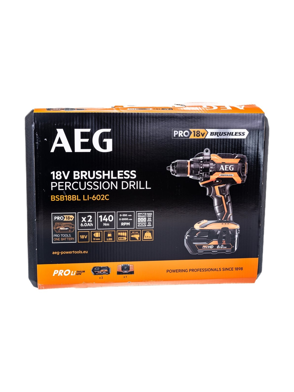 Бесщеточная ударная дрель-шуруповерт AEG BSB18BL LI-602C 4935464100