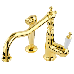 Смеситель для кухни c гигиеническим душем Migliore Cucina Oxford 25795 золото