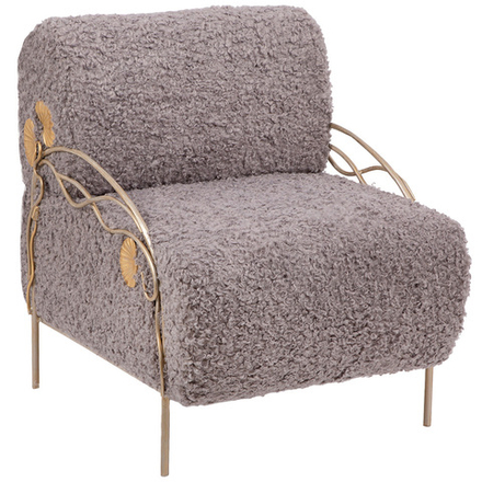 Кресло Нимфея Серый Айвори