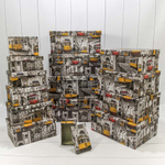 Коробка 42.5х33х17.6 см Набор 15 шт "Трамваи" (Серый)