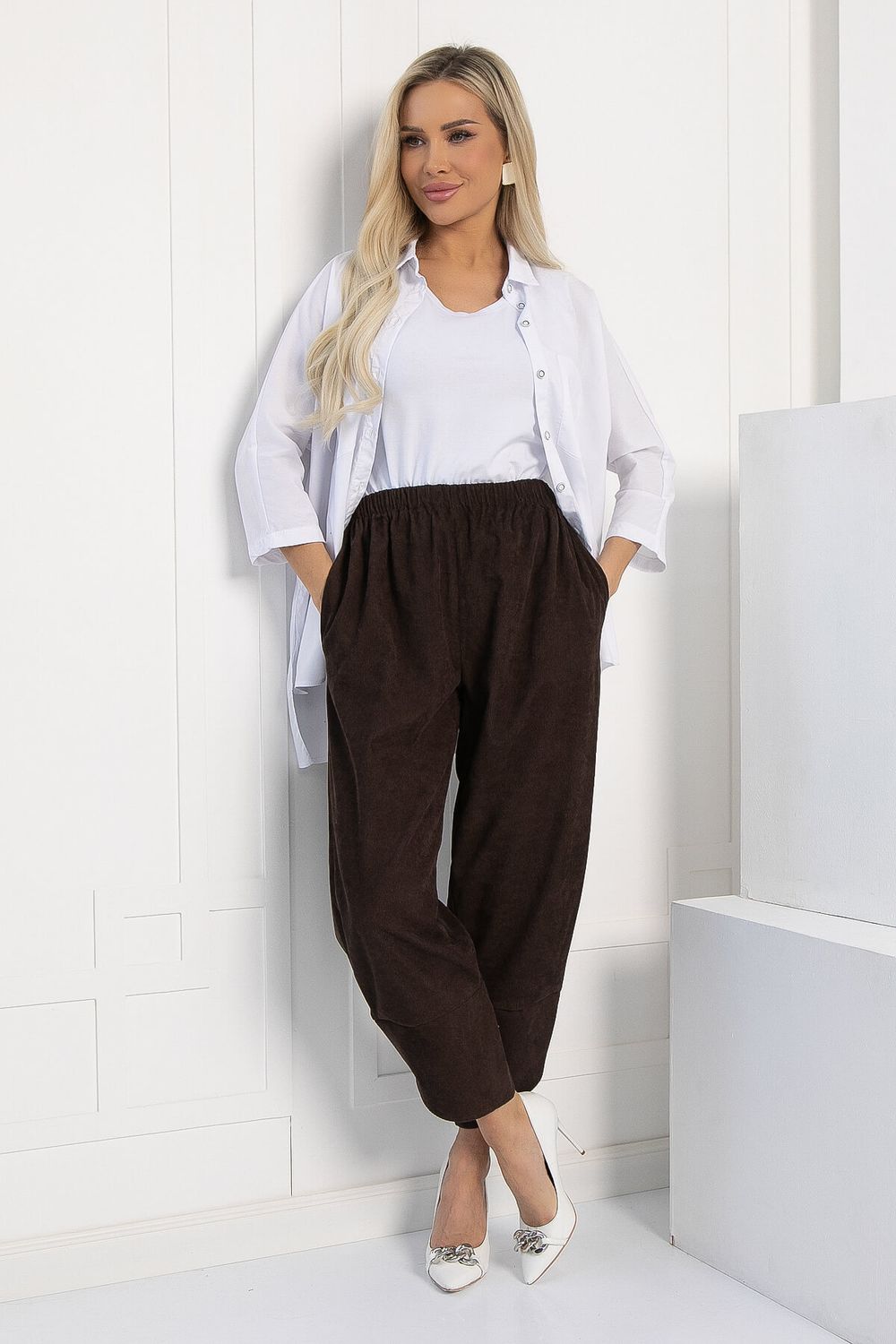 Брюки бохо (шоколад) Б12848-10М LT Collection