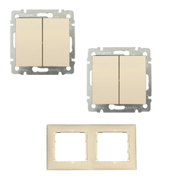 Legrand выключатель 4305 с рамкой 2 с/к