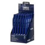 Ручка шариковая, масляная, автоматическая, Vinson, синие чернила, серия "VINSON SUNRISE ", 36 шт