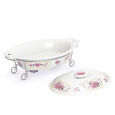 Мармит 2л керамический с крышкой "Debora", 40,5*27*16см