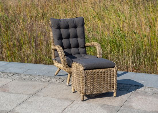 "Толедо" пуф плетеный, цвет соломенный