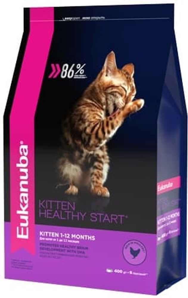 *EUK Cat 400г. корм с домашней птицей для котят(Уценка) *EUK Cat 400г. корм с домашней птицей для котят(Уценка)