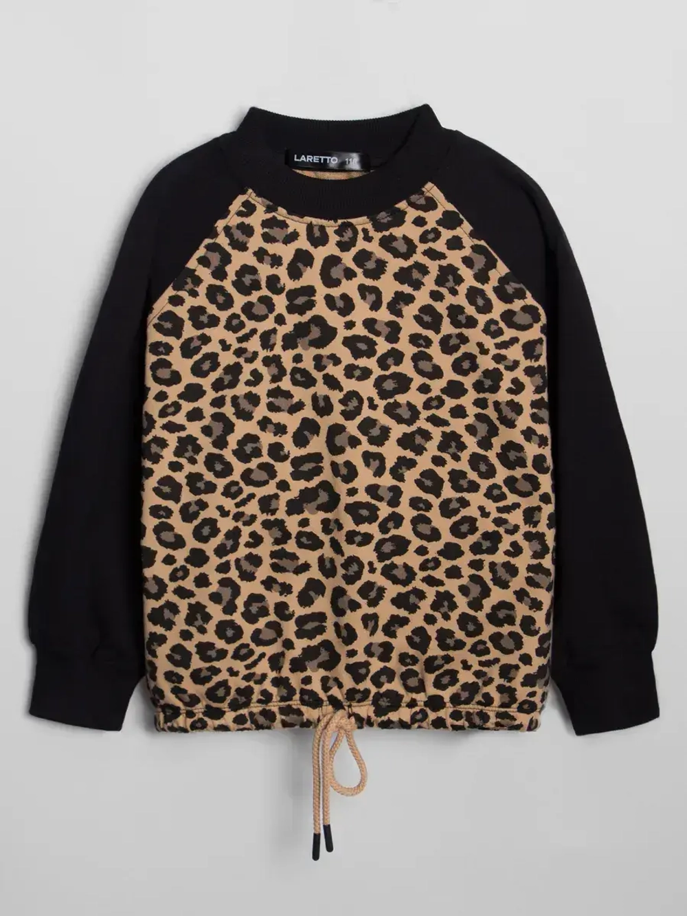 Костюм для девочки с юбкой леопардовый