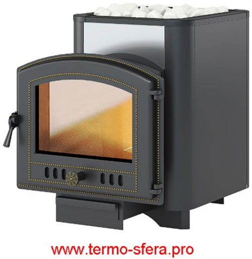 Печь ВЕЗУВИЙ Сенсация 16 Антрацит (224)