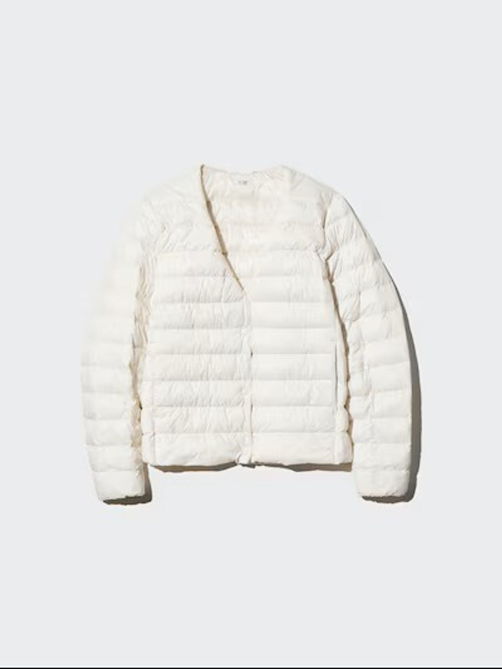 UNIQLO ПУХОВИК PUFFERTECH, БЕЛЫЙ