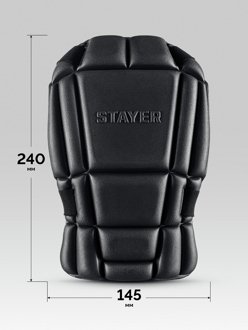 STAYER UNIVERSAL 2 в 1 вставка-наколенники защитные из ЭВА, 2 крепежных ремня (11197)