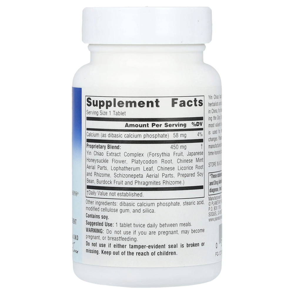 Planetary Herbals, Yin Chiao Classic ™, 60 таблеток