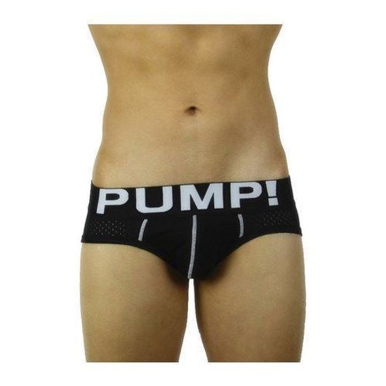 Мужские трусы брифы в сетку черные Pump Touchdown Brief Black PM3-M214