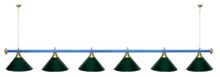 Лампа STARTBILLIARDS 6 пл. (плафоны золотые,штанга золотая,фурнитура золото)
