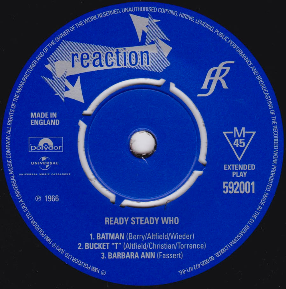 The Who / The Reaction Singles 1966 (4x7" Vinyl Single + 7" Vinyl EP)