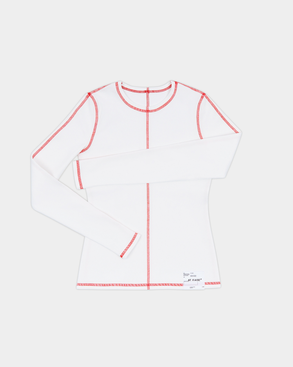 Лонгслив Slim t-shirt белый