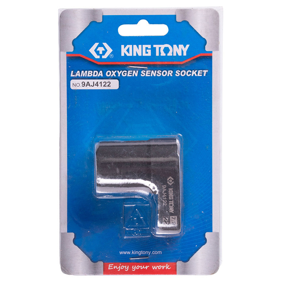 KING TONY (9AJ4122) Головка для кислородных датчиков 1/2", 22 мм, разрезная