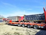 Спецприцеп 9942* Полуприцеп тяжеловоз 4 оси 9942L4-06 (Раздвижной)