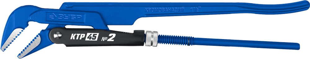 ЗУБР КТР-45, №2, 1.5″, 440 мм, трубный ключ, Профессионал (27337-2)