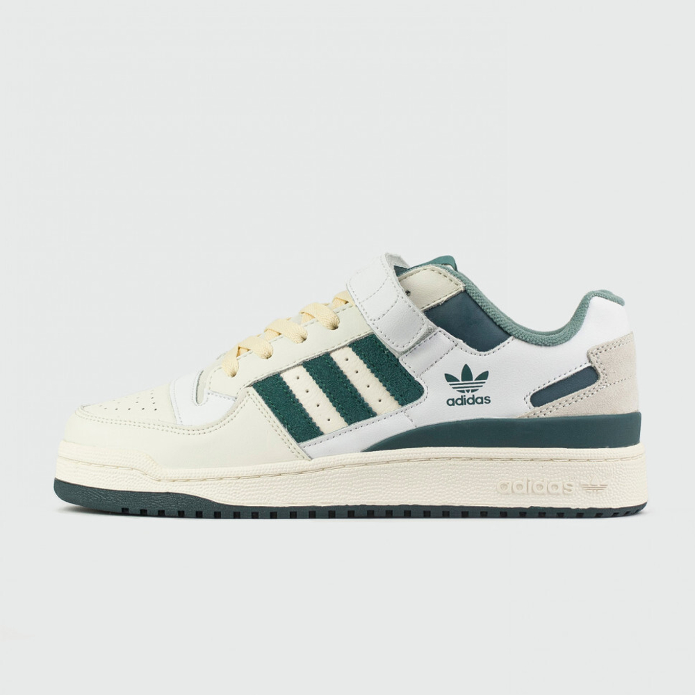 кроссовки Adidas Forum Low White / Green Wmns