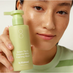 By Wishtrend Пенка очищающая энзимная с зелёным чаем - Green tea & enzyme milky foaming wash, 140мл