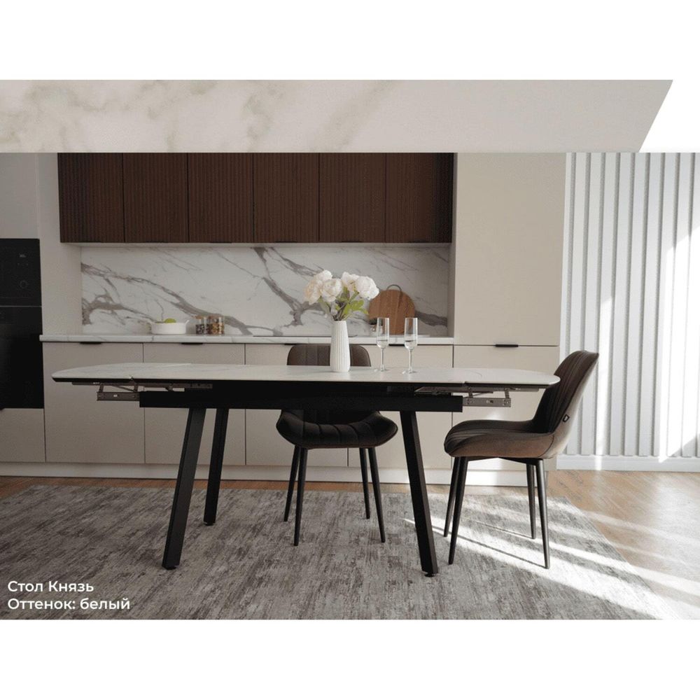 Стол керамический "Князь" (Белый), ДСВ-Мебель, г. Пенза