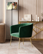 Кресло Шале велюр зеленый