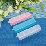 Таблетница - органайзер 4 ячейки «VOSTOKDOM», микс три цвета, 10*2.5*2см