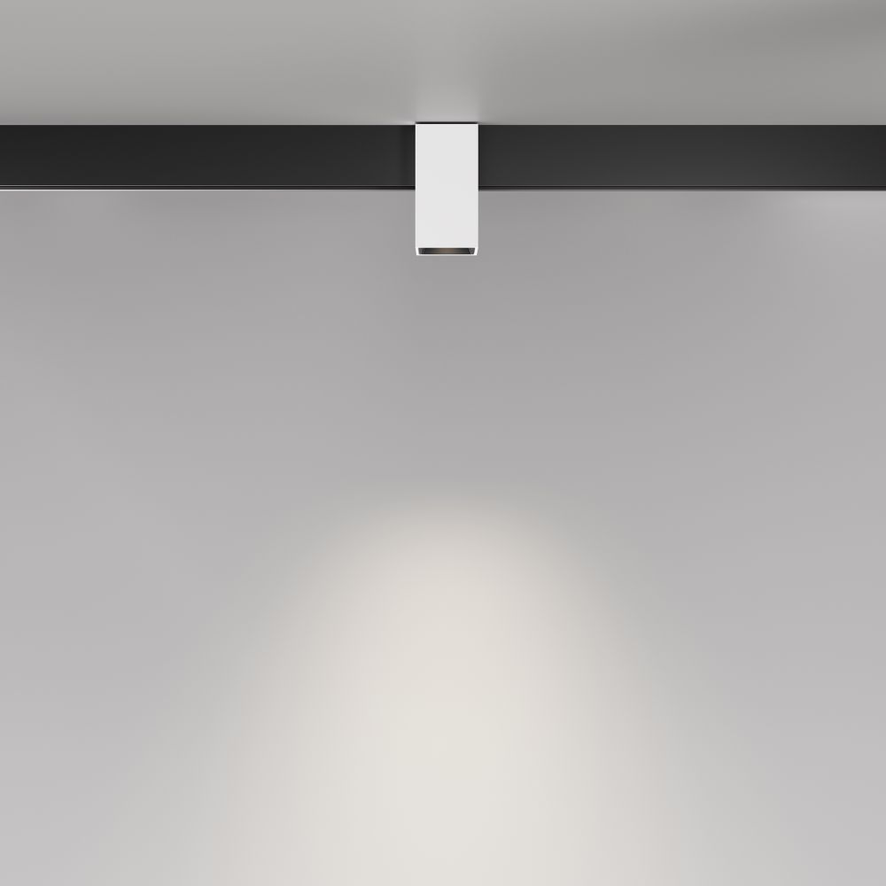 Трековый однофазный магнитный светодиодный светильник Maytoni Exility   TR121-4-7W-DS-W