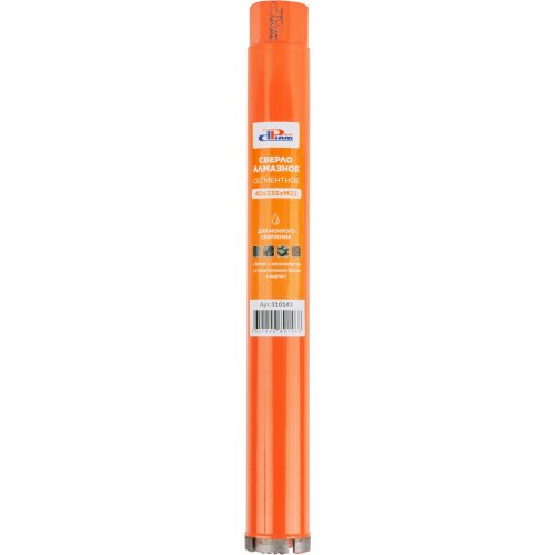 Сверло алмазное мокрое DIAM ProfiDiam 42x335x4хM22 по бетону   310143