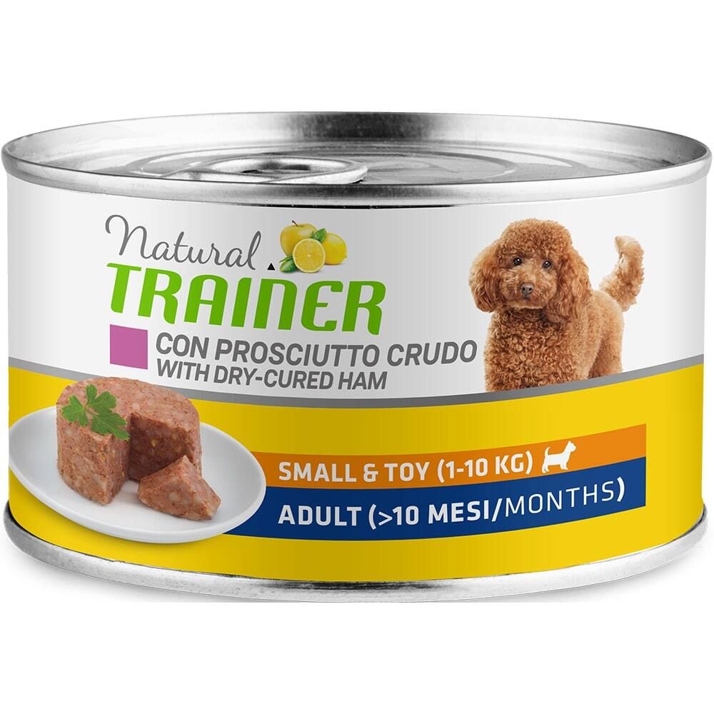 Консервы Trainer Natural Mini Adult Cured Ham для взрослых собак мелких пород с сыровяленой ветчиной 150 г