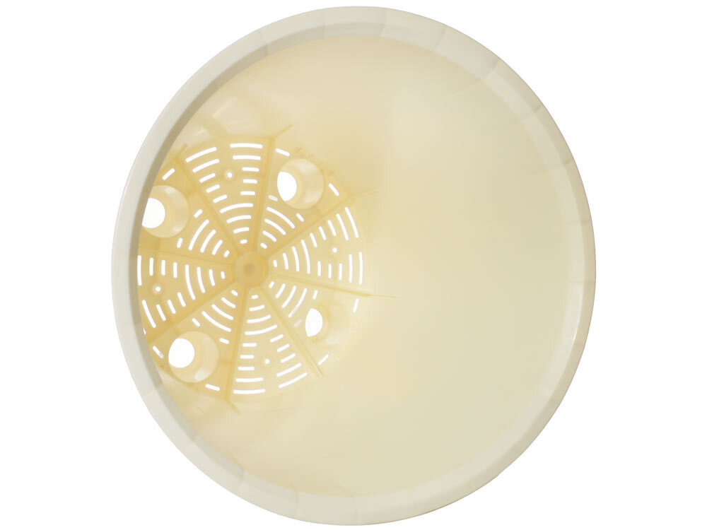 Горшок цветочный Velvet D330мм 16л на колесиках (бежевый)