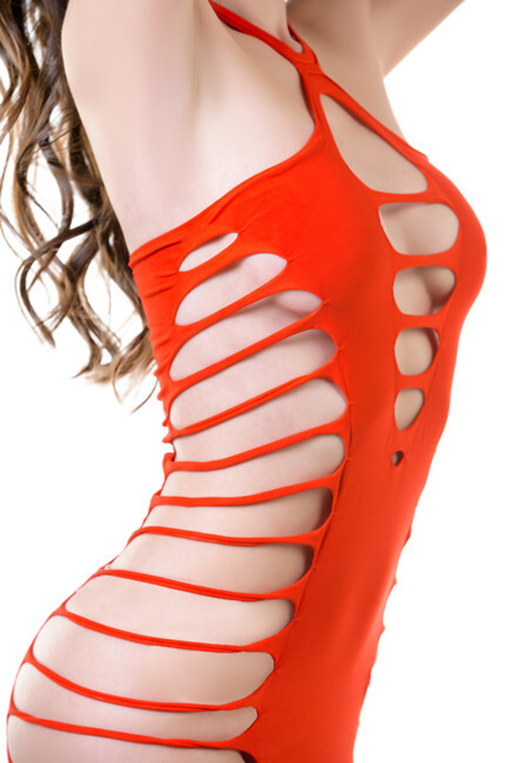 Платье-сетка Joli Sharm , SM (42-44) (Цвет: красный)