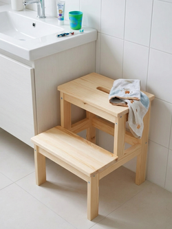 Табурет для кухни, 38х38х43, Беквэм, стремянка, деревянный степ-стул, Dipriz