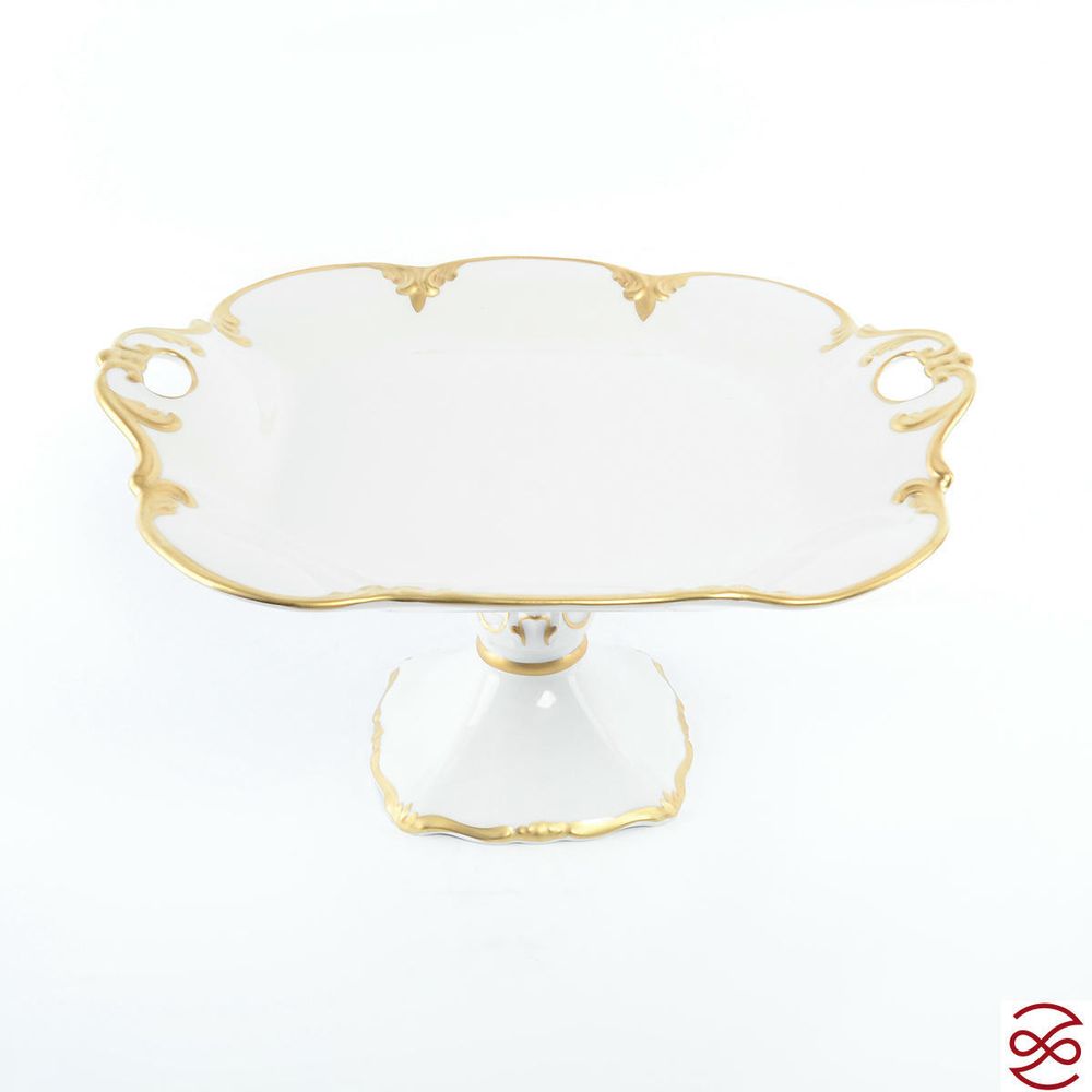 Блюдо квадратное на ножке Queen's Crown Prestige 32 см