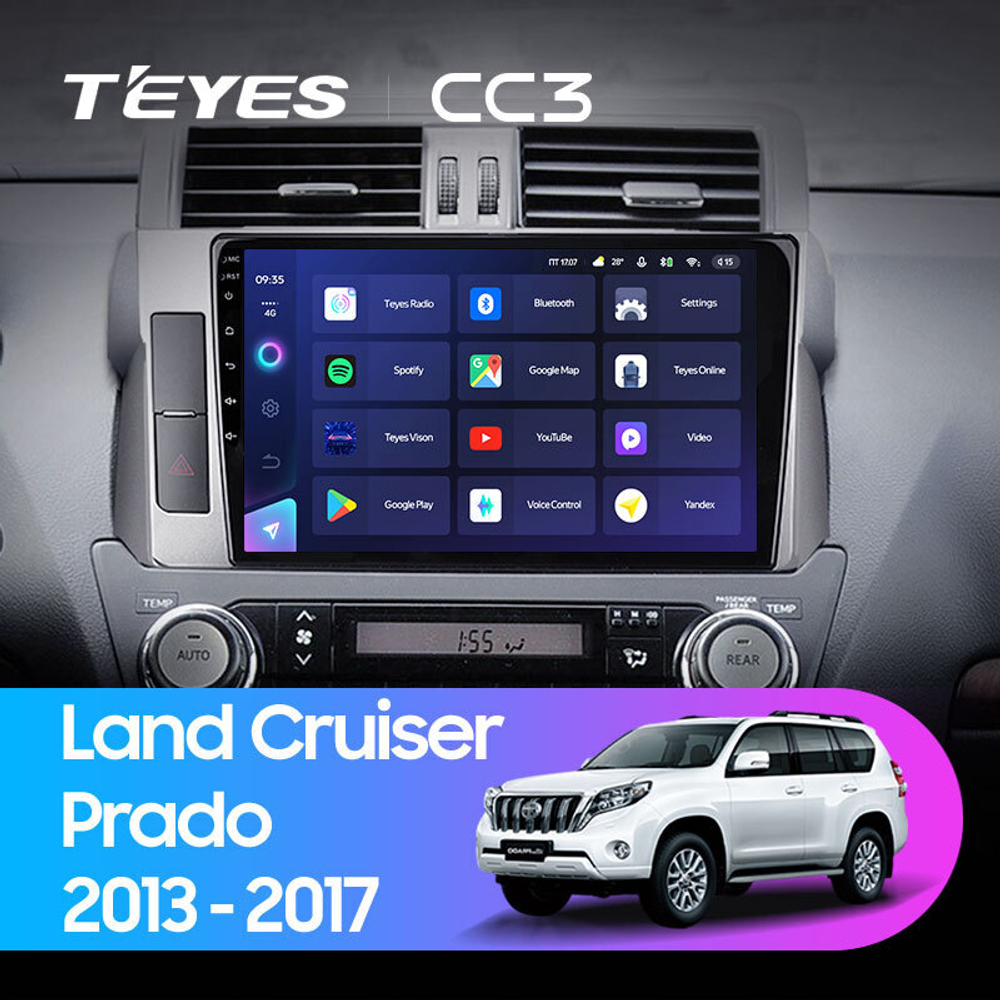 Teyes CC3 10" для Toyota Land Cruiser Prado 2013-2017