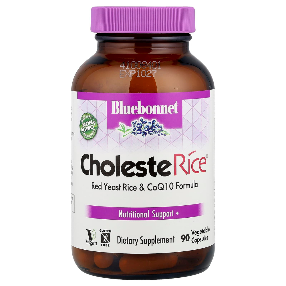 Bluebonnet Nutrition, CholesteRice, 90 растительных капсул