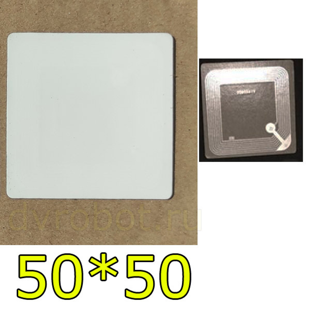Метка NFC 13.56 MHz/50*50мм-металл
