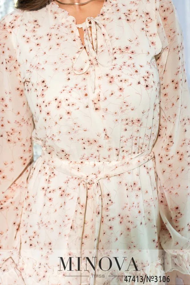 Платье 3106-молочный Minova